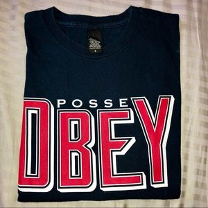 Authentic OBEY Navy Shirt - Size S